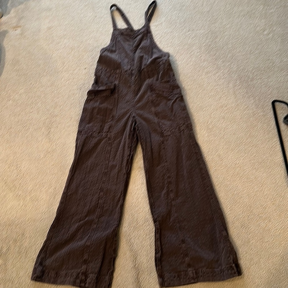 Free people overall/jumpsuit. Small. Brown. Worn once.